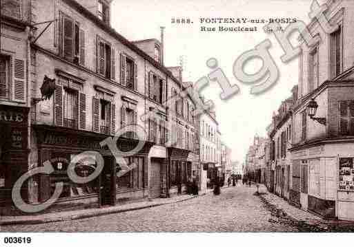 Ville de FONTENAYAUXROSES, carte postale ancienne