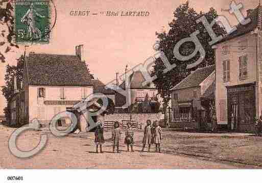 Ville de GERGY, carte postale ancienne