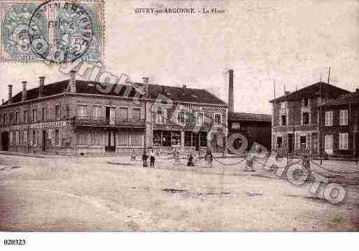 Ville de GIVRYENARGONNE, carte postale ancienne