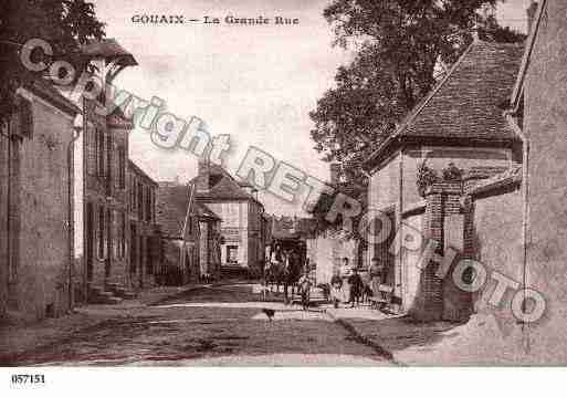 Ville de GOUAIX, carte postale ancienne