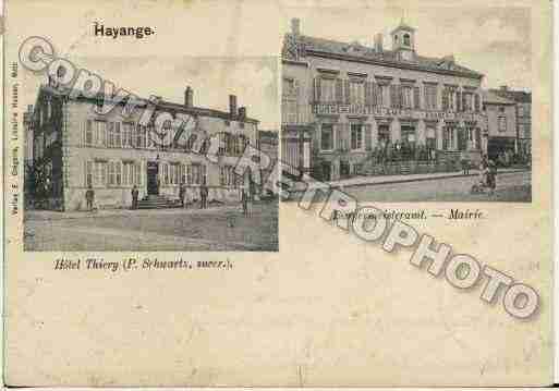 Ville de HAYANGE, carte postale ancienne