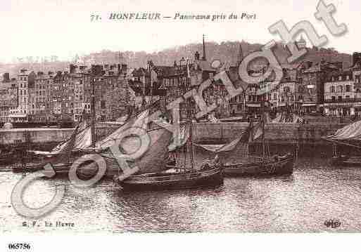 Ville de HONFLEUR, carte postale ancienne