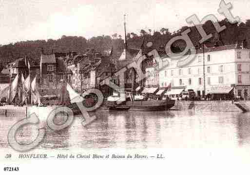 Ville de HONFLEUR, carte postale ancienne