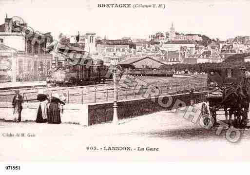 Ville de LANNION, carte postale ancienne