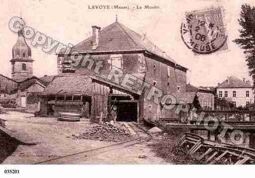 Ville de LAVOYE, carte postale ancienne