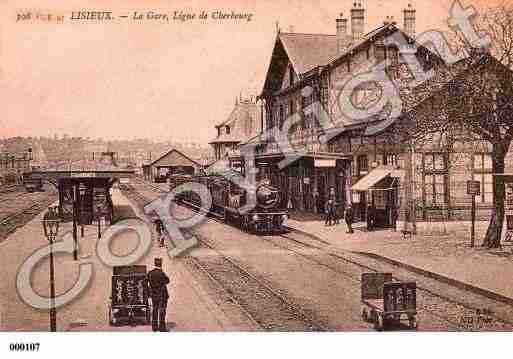 Ville de LISIEUX, carte postale ancienne