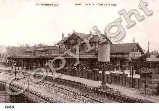 Ville de LISIEUX, carte postale ancienne