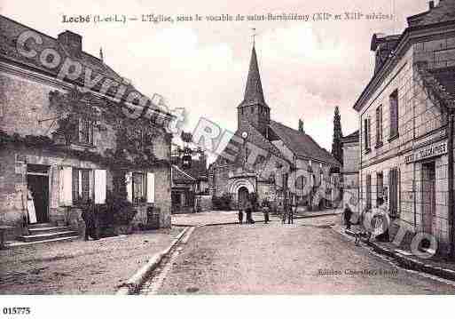 Ville de LOCHESURINDROIS, carte postale ancienne