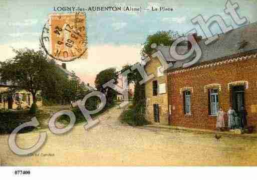 Ville de LOGNYLESAUBENTON, carte postale ancienne