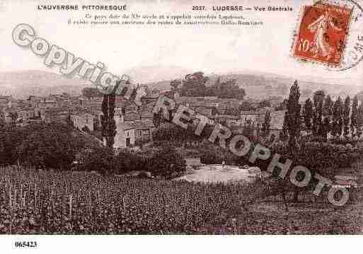 Ville de LUDESSE, carte postale ancienne