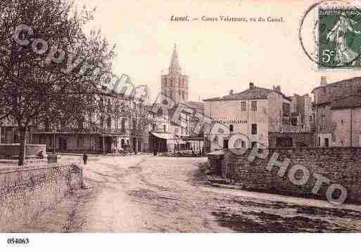 Ville de LUNEL, carte postale ancienne