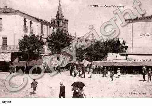 Ville de LUNEL, carte postale ancienne