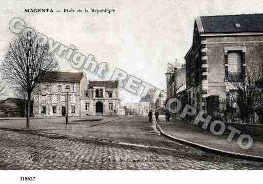 Ville de MAGENTA, carte postale ancienne