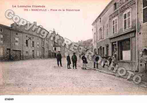 Ville de MAXEVILLE, carte postale ancienne