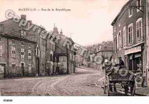 Ville de MAXEVILLE, carte postale ancienne