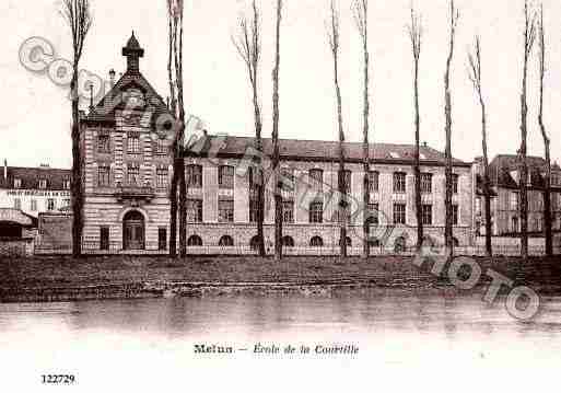 Ville de MELUN, carte postale ancienne