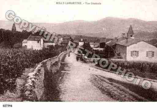 Ville de MILLYLAMARTINE, carte postale ancienne