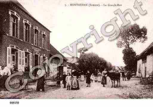 Ville de MONTAUBANDEPICARDIE, carte postale ancienne