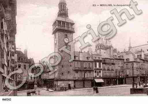 Ville de MOULINS, carte postale ancienne