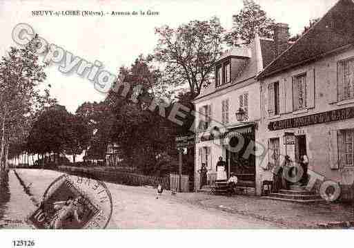 Ville de NEUVYSURLOIRE, carte postale ancienne