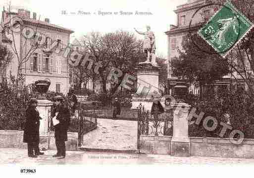 Ville de NIMES, carte postale ancienne