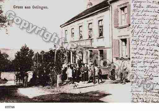 Ville de OETING, carte postale ancienne