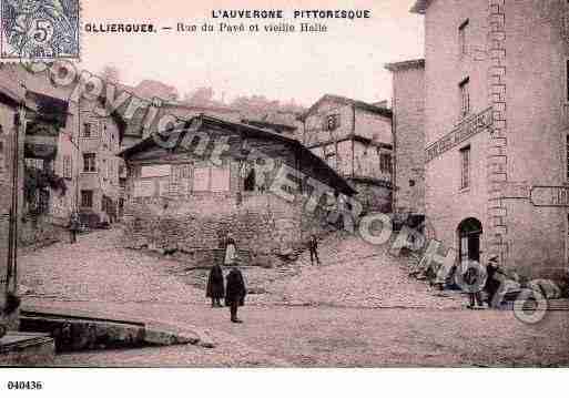 Ville de OLLIERGUES, carte postale ancienne