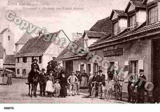 Ville de OTTMARSHEIM, carte postale ancienne