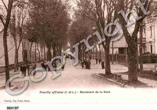 Ville de PREUILLYSURCLAISE, carte postale ancienne