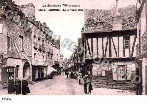 Ville de REDON, carte postale ancienne