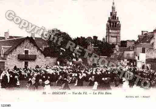 Ville de ROSCOFF, carte postale ancienne