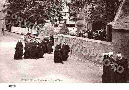 Ville de ROSCOFF, carte postale ancienne