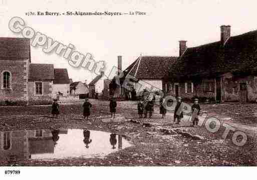 Ville de SAINTAIGNANDESNOYERS, carte postale ancienne Ville de SAINTAIGNANDESNOYERS, carte postale ancienne