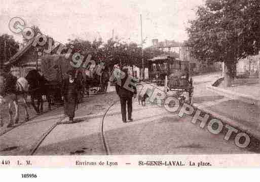 Ville de SAINTGENISLAVAL, carte postale ancienne