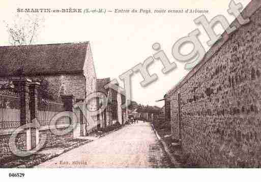 Ville de SAINTMARTINENBIERE, carte postale ancienne