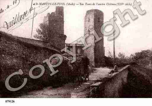 Ville de SAINTMARTINLEVIEIL, carte postale ancienne