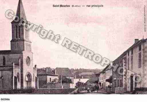 Ville de SAINTMAURICELESCHATEAUNEUF, carte postale ancienne