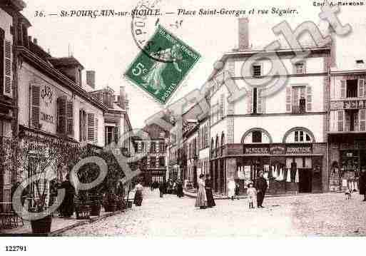 Ville de SAINTPOURCAINSURSIOULE, carte postale ancienne