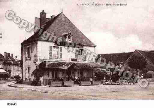 Ville de SANCOINS, carte postale ancienne