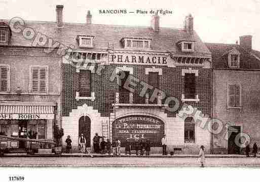 Ville de SANCOINS, carte postale ancienne