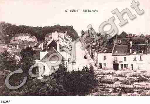 Ville de SEMURENAUXOIS, carte postale ancienne