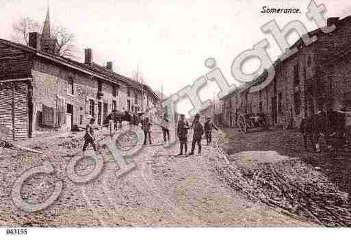 Ville de SOMMERANCE, carte postale ancienne