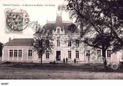 Ville de TANLAYQUINCY, carte postale ancienne