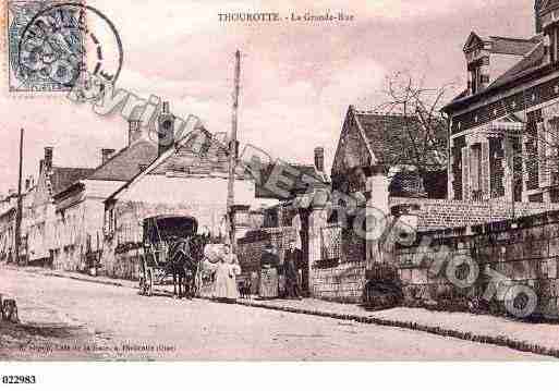 Ville de THOUROTTE, carte postale ancienne