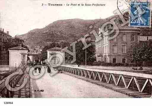 Ville de TOURNONSURRHONE, carte postale ancienne