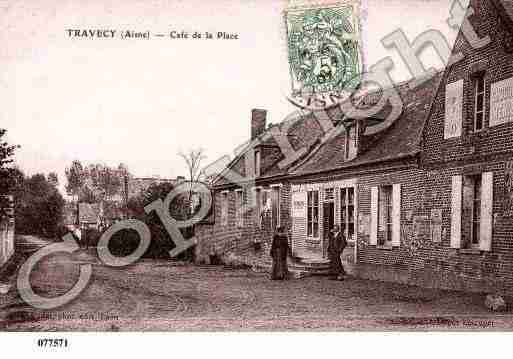 Ville de TRAVECY, carte postale ancienne