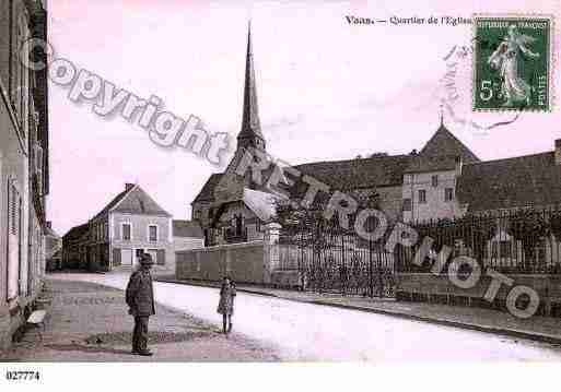 Ville de VAAS, carte postale ancienne