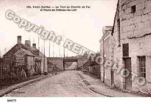 Ville de VAAS, carte postale ancienne