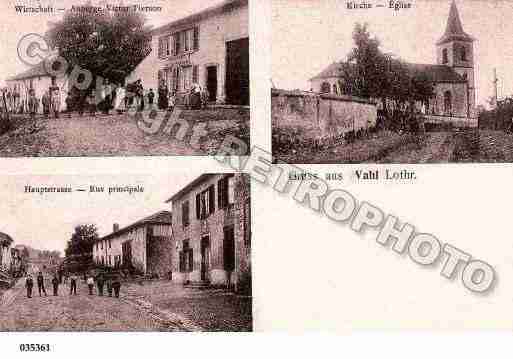 Ville de VAHLLESBENESTROFF, carte postale ancienne