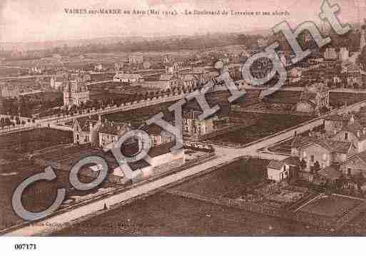 Ville de VAIRESSURMARNE, carte postale ancienne